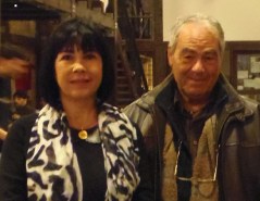 Λευτέρης Μποτωνάκης και Αθηνά Γαλανάκη, φώτο από την παρουσίαση της νουβέλας "Ο μικρός πρίγκιπας συναντά τον Κύριο Καζαντζάκη στο δρόμο της αναζήτησης"